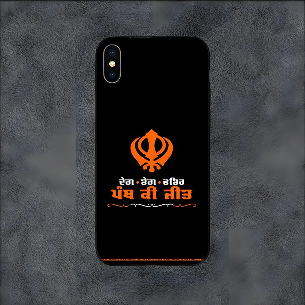 Sikh Khanda Sikhism Phone Case For Samsung S25,S24,S22,S23,S30,Ultra,S20,S30,Plus,S21 Fe,10,9,5G Silicone Cover