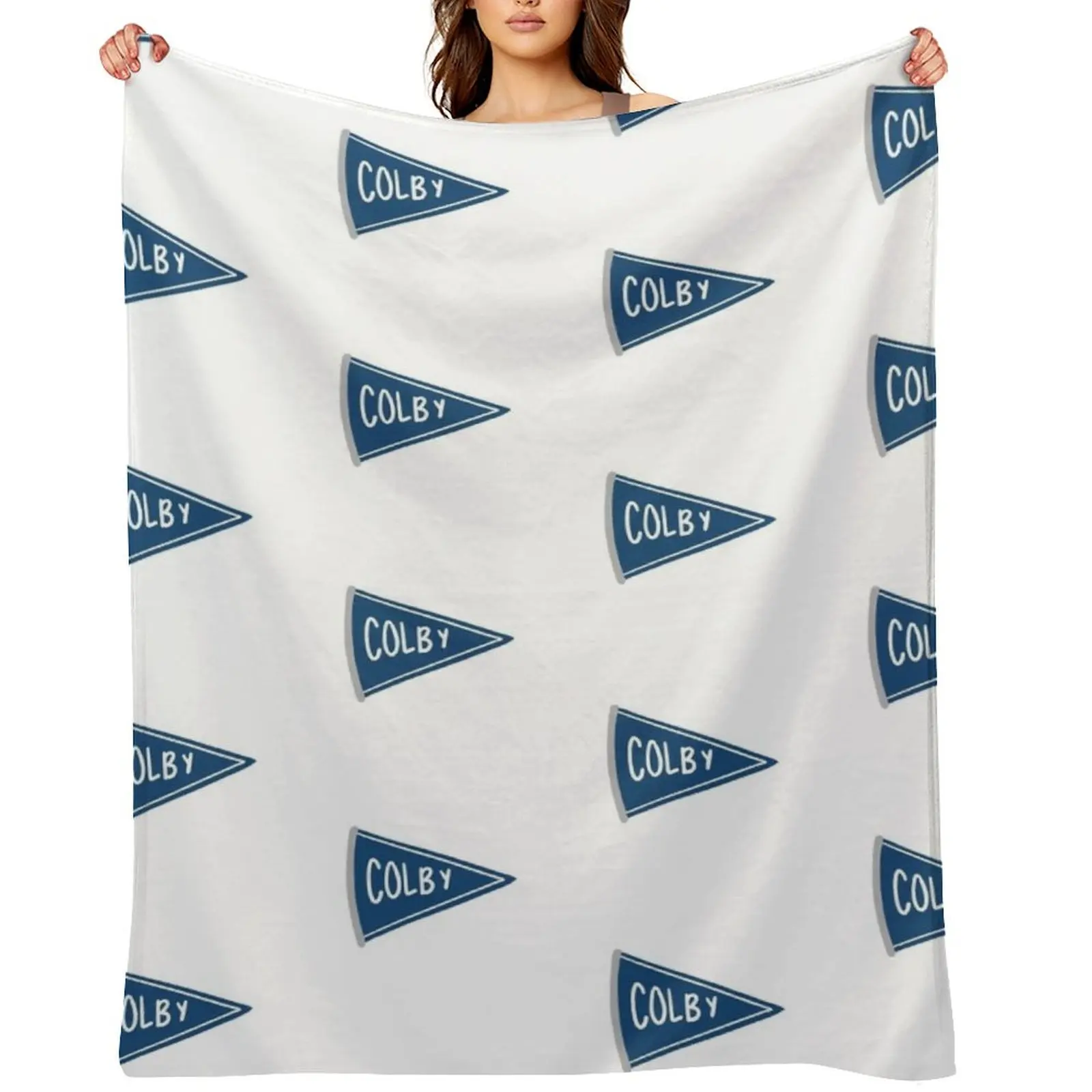 

Colby College Throw Blanket valentine gift ideas Luxury Thicken Camping Beach Blankets