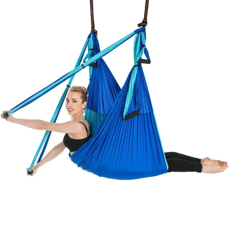 

Yoga Swing Set for Home Outdoor Body Shaping Pilates Exercises Aerial Yoga Hammock Hanging Belt Inversion Trapeze
