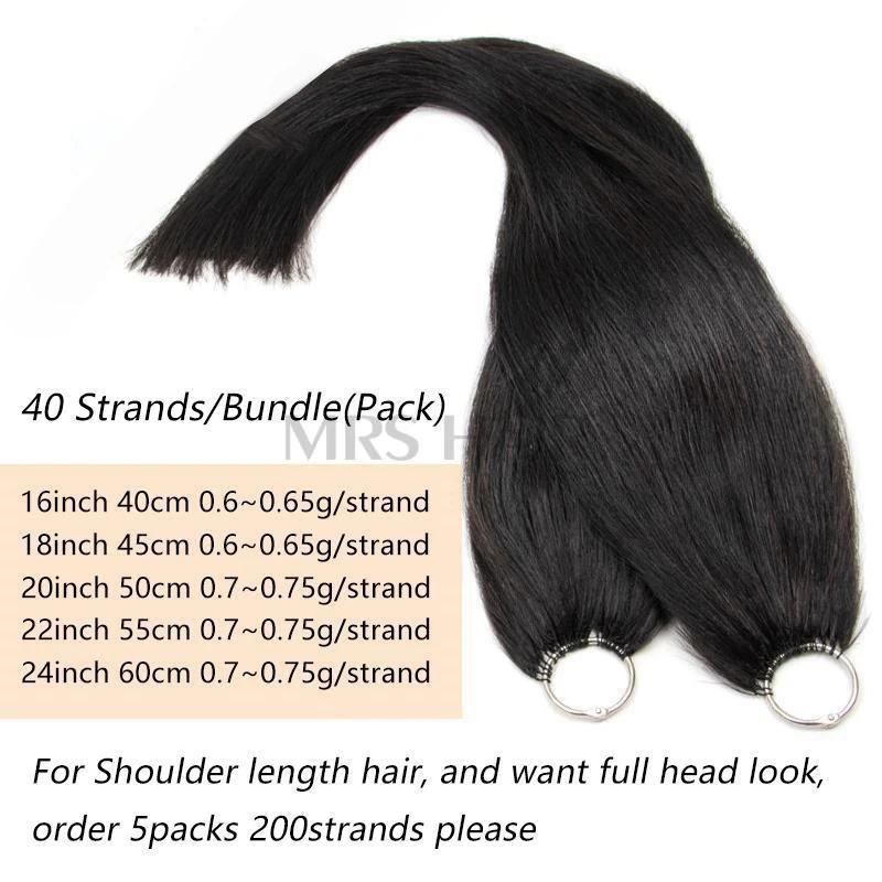 MRS HAIR Estensioni dei capelli di piume veri capelli umani naturali Micro interfaccia invisibile Non Remy con linea di pesce intrecciata gratuita Best Seller in CN