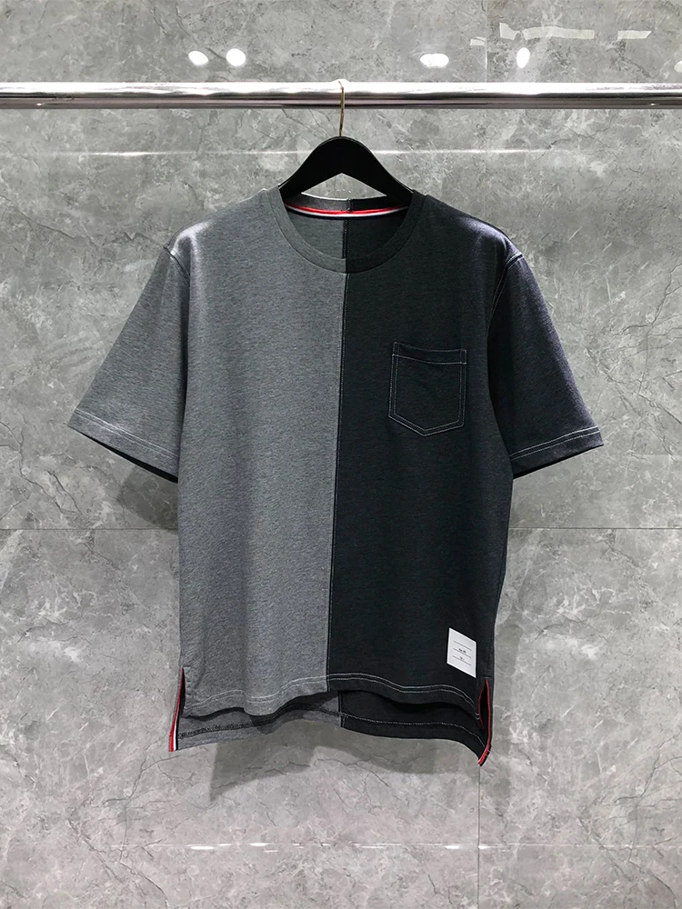 

ort Sve T-irt Couple Sle round Ne Cotton Casual Faion Top for Youth Summer Wear TIME BREATHE Brand