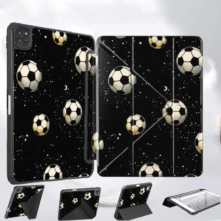 

Soccer Ball Space Holder Cover Tablet Case For iPad Mini 6 7 Pro 11th 10th 9th 8th 7th 12.9inch Air 4 5 M3 M2 M4 11inch Pro 2025