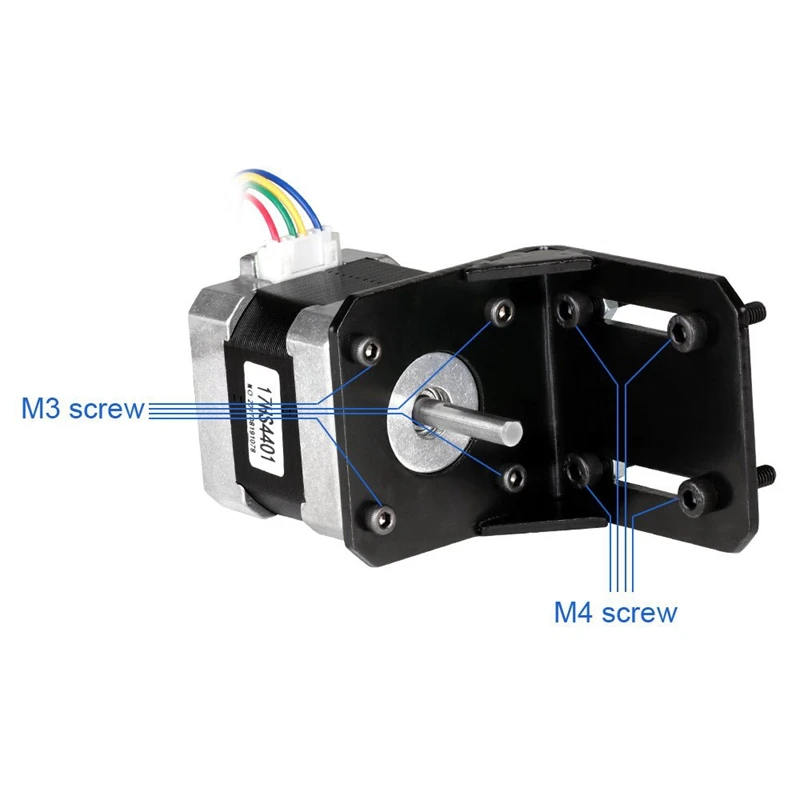 TB6600 4A 9-42V Stepper Motor Driver CNC Controller With Stepper Motor Nema 17 Bipolar 1.7A 40N.Cm Holding Torque And Motor Moun