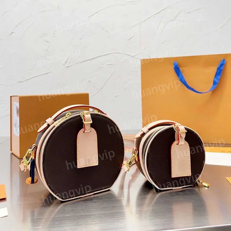 

Designer Mini PETITE CHAPEAU BOITE women round Bag cake handbags shoulder bags leather luxury classic flowers crossbody bags