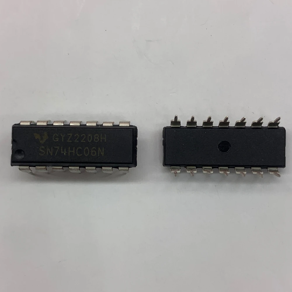 10pcs/ New original imported SN74HC06N 74HC06 DIP-16 in-line single input reverse door chip