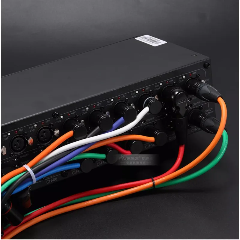 CANARE Cable conector XLR de 3 pines micrófono mezclador Amp ángulo recto enchufe en forma de L línea de Audio profesional macho a hembra