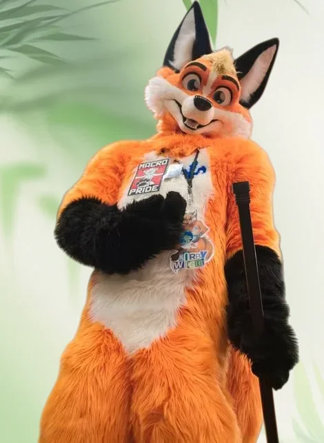 Orange-Weißes Langhaariges Flauschiges Husky-Hund-Wolf-Fuchs-Fursuit-Maskottchen-Kostüm für Erwachsene Halloween Weihnachten Cosplay Party-Outfits