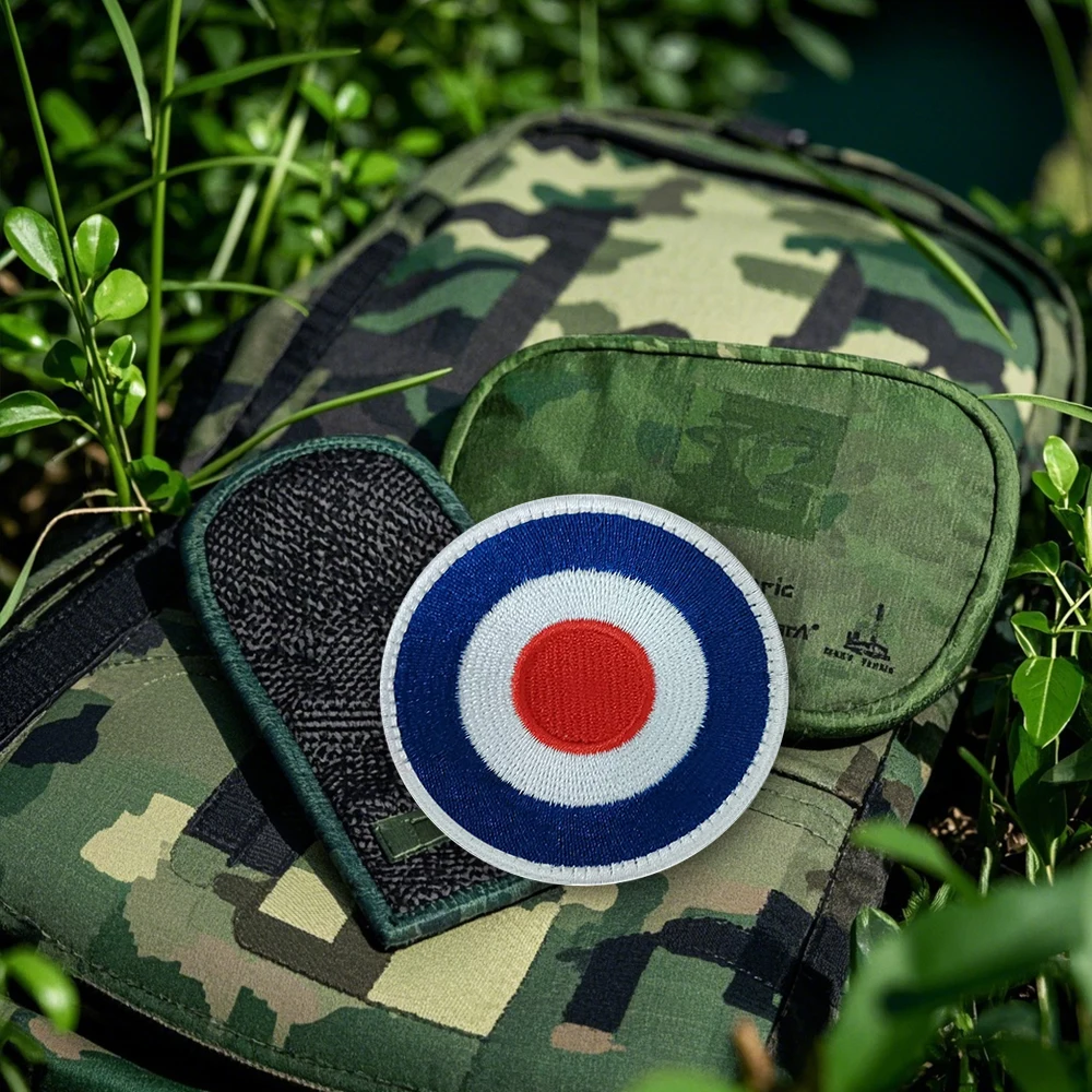 UK Royal Air Force ROUNDEL Patches British Flag Embroidered Fabric Patches  Tactical Badge Stickers On Backpack