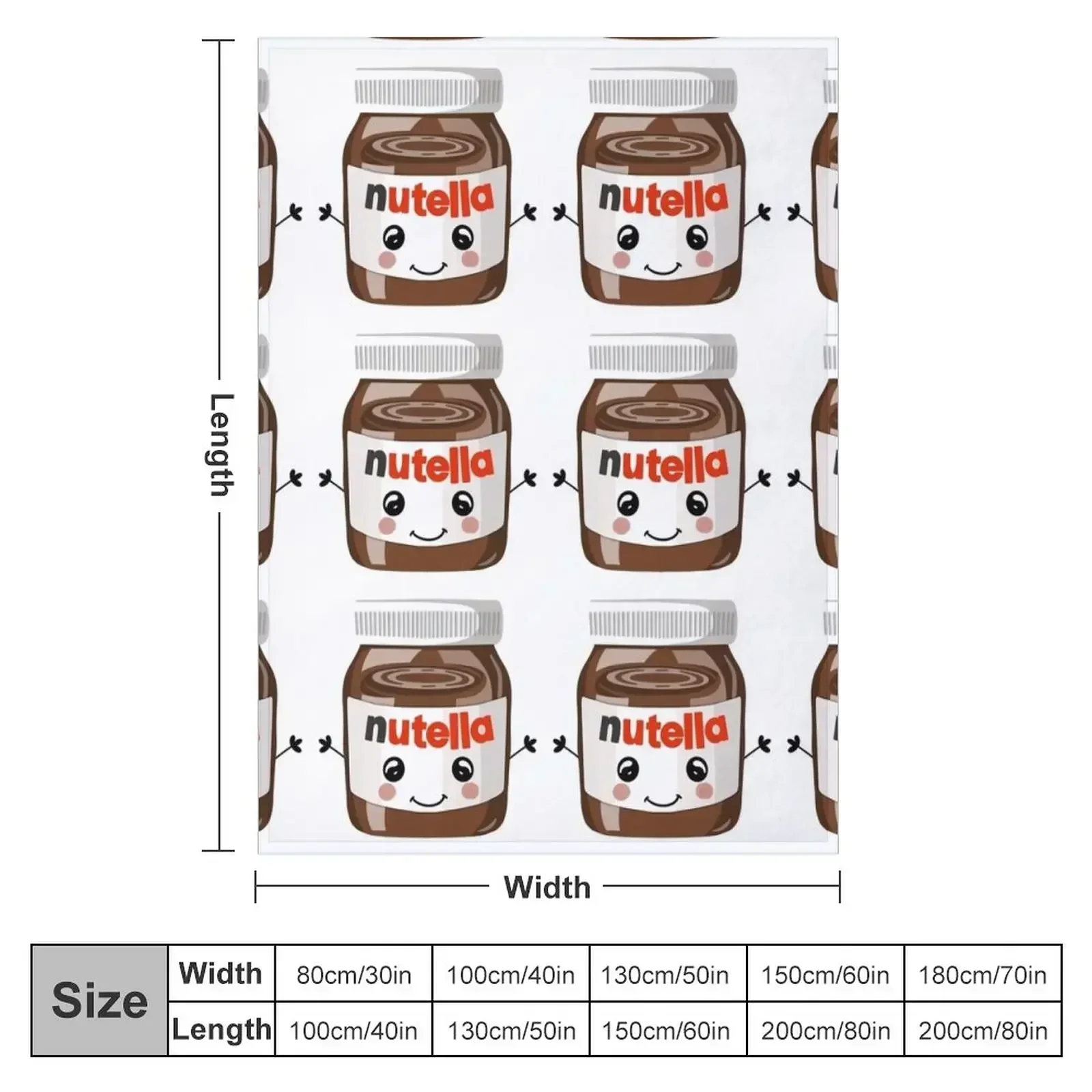 Nutella Cutie Throw Blanket Extra Large Throw warm winter Blankets