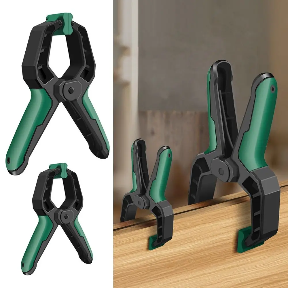 Useful Plastic Quick Clamp Non-slip Handle Multi-Purpose Woodworking Tool Spring Clamps Heavy Duty Locking Pliers Hand Tool
