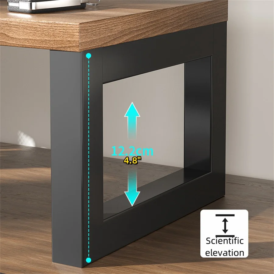 Imagem -04 - Grande Monitor de Madeira para Computador 16 Polegada Riser Armazenamento Stand para Desktop