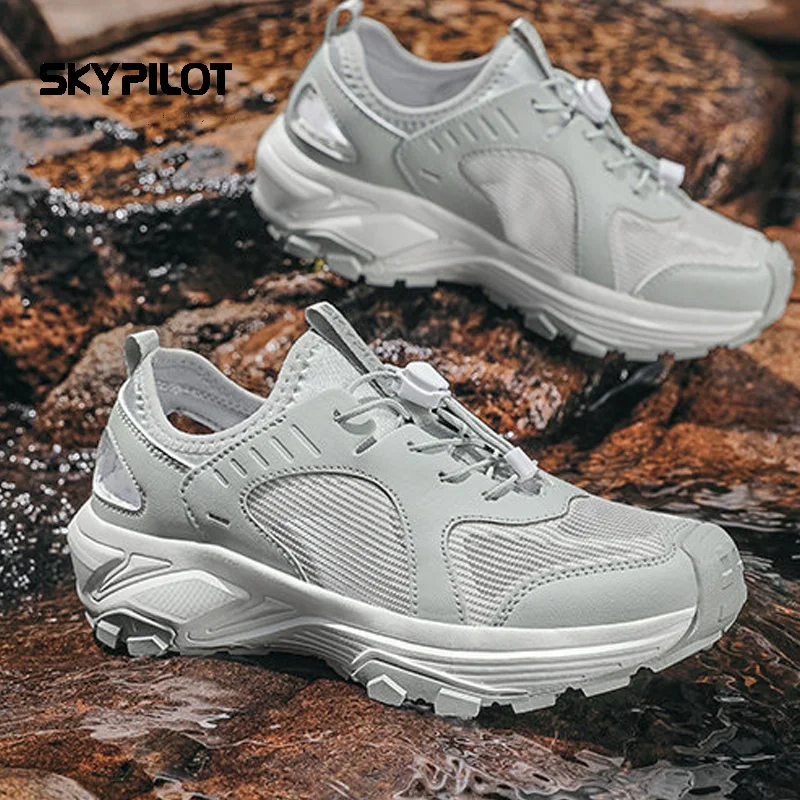 Skypilot Upstream Shoes men hiking shoes Outdoor Trekking Wading Aqua Shoes Breathable Mesh Quick drying Sneakers women water