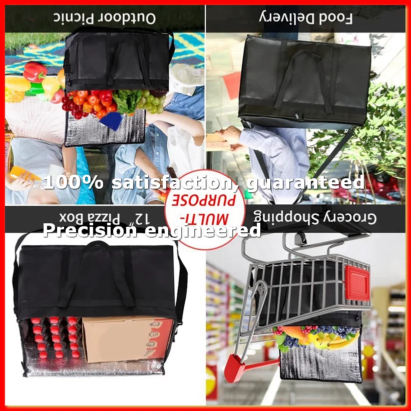 Food & Snacks Colouring Book - 断熱食品/ピザ配達バッグ 断熱食料品再利用可能ショッピングバッグ 断熱クーラーバッグ-A79M
