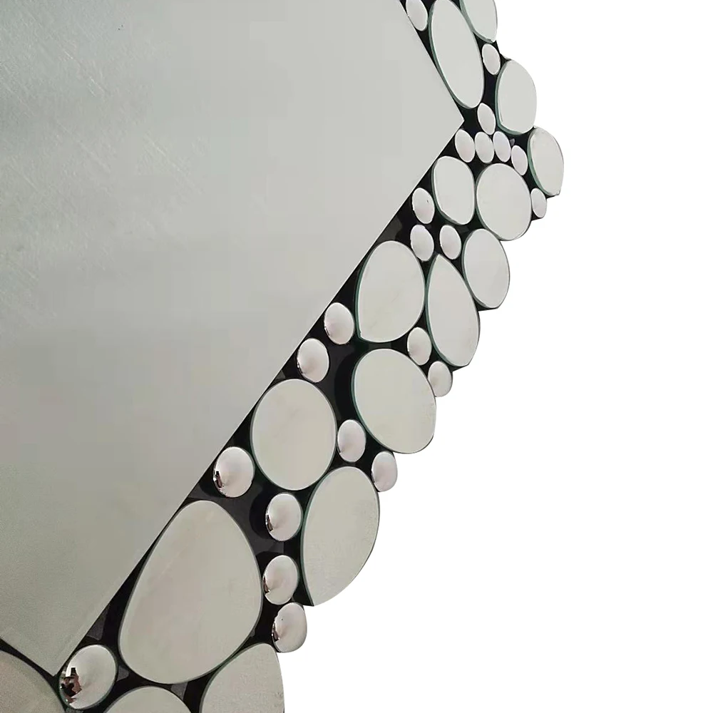 Модное украшение дома для гостиной, полная стеклянная рамка из бисера, длинное настенное зеркало Daquan