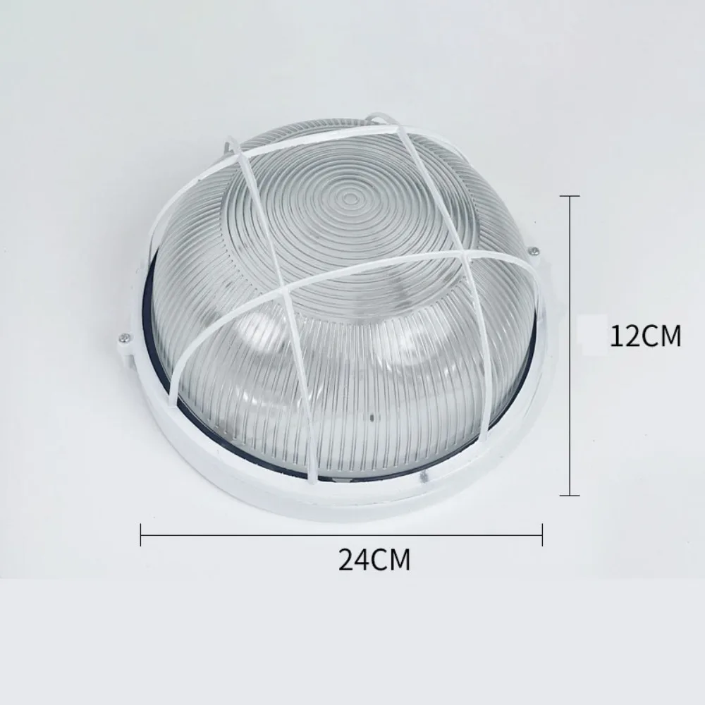 Waterproof Explosion-Proof Lamp Moisture Explosion-proof Frosted Glass Ceiling Lamp LED IP65 Dustproof Outdoor Wall Light