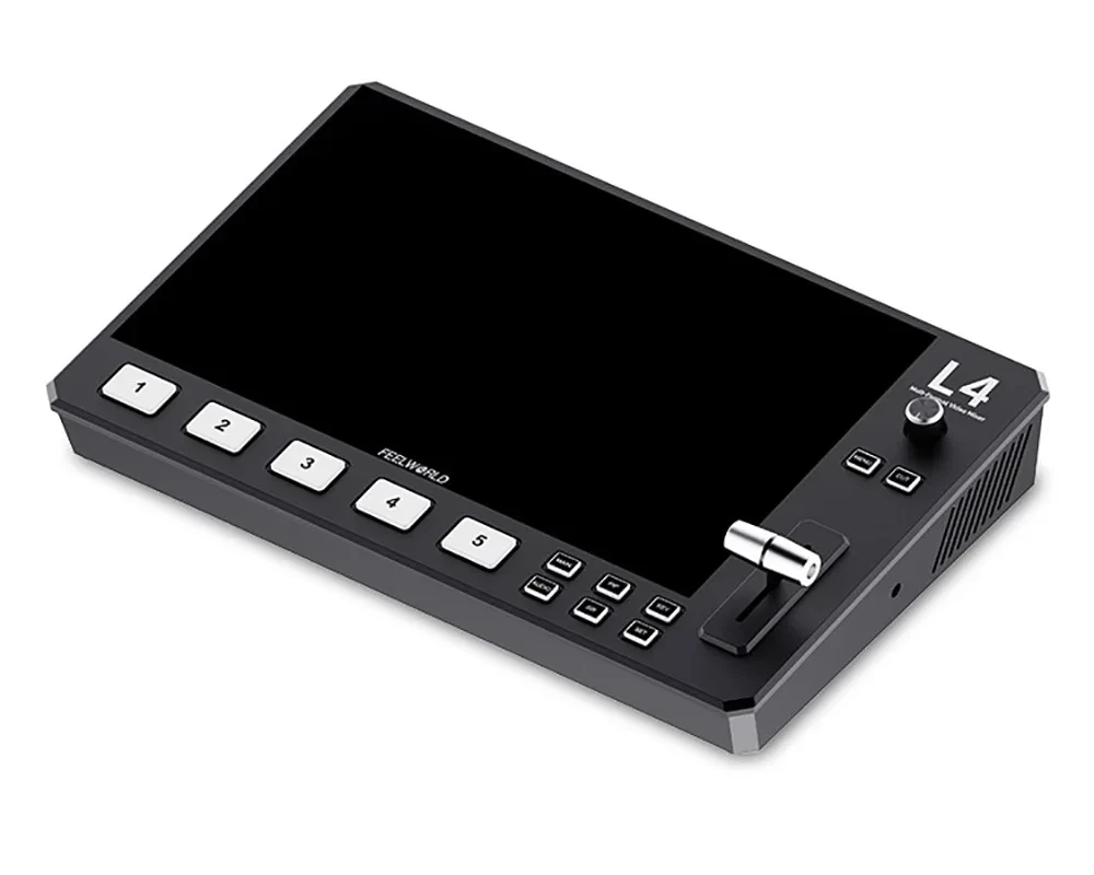 L4 Video Switcher Multi-camera Video Mixer 10.1 Inch Touch Screen USB3.0 Fast Streaming Live Streaming Equipments