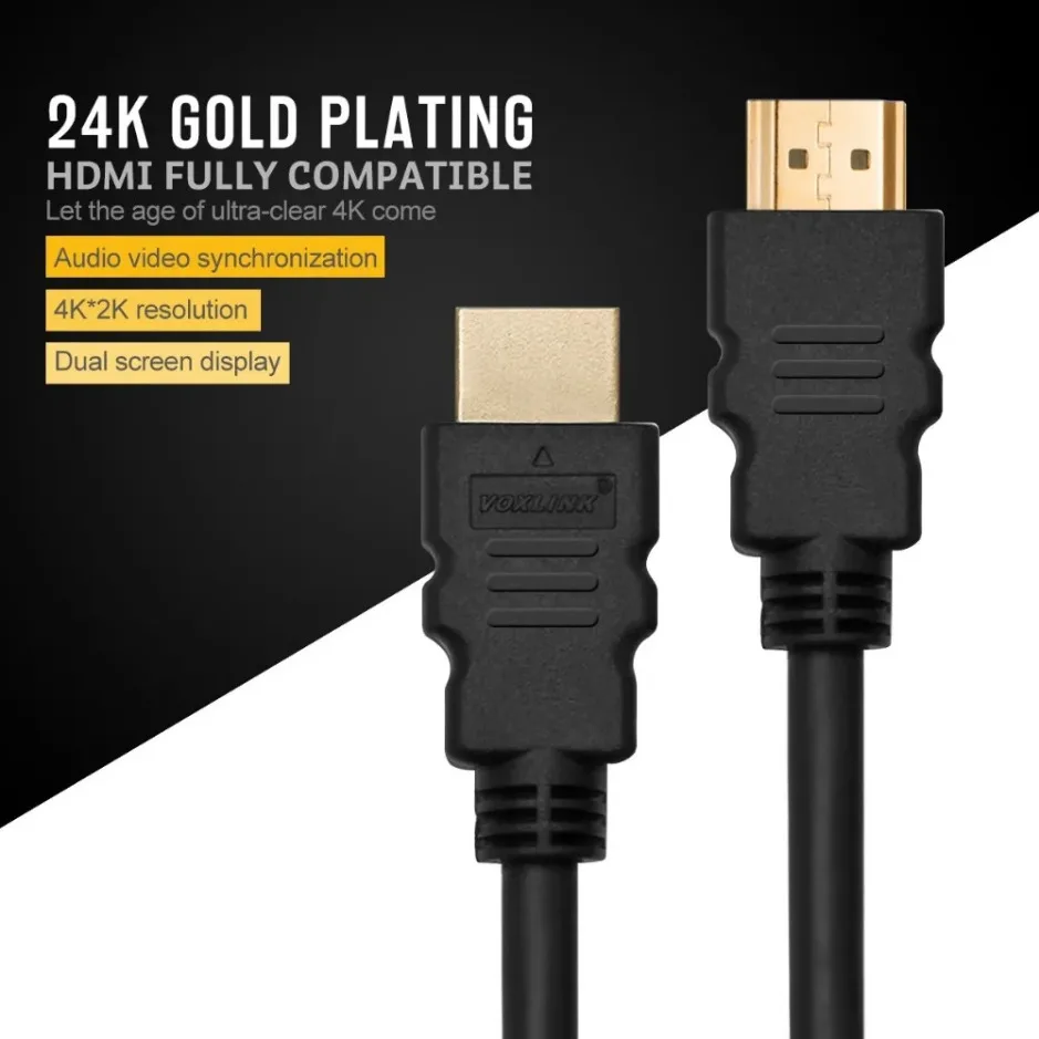 HDMI-Compatible Cable Video Cables Gold Plated 1.4 4K 1080P 3D Cable for HDTV Splitter Switcher HDMI to HDMI Cable