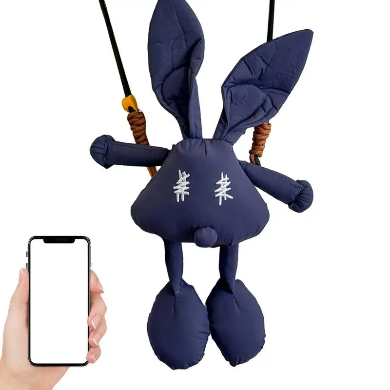 Cell Phone Sling Fashion Cartoon Bunny Phone Holder Retractable Phone Holder Bracket Trendy Cell Phone Carrier For Travel