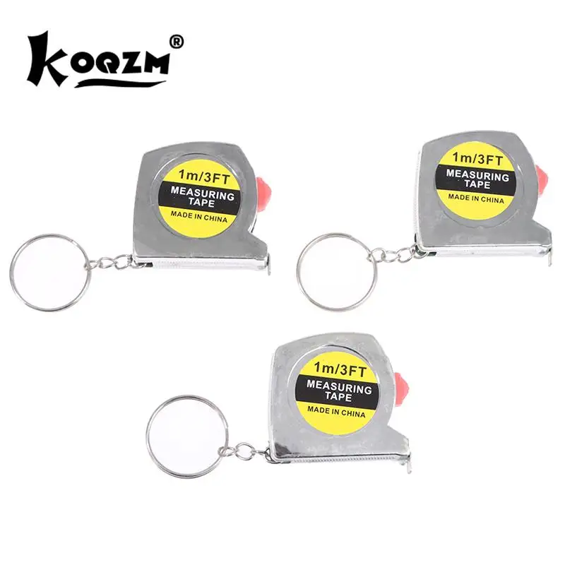 1M/3ft Retractable Ruler Measure Tape Keychain Construction Tools Roulette Measuring Instruments Pocket Centimeter Woodworking