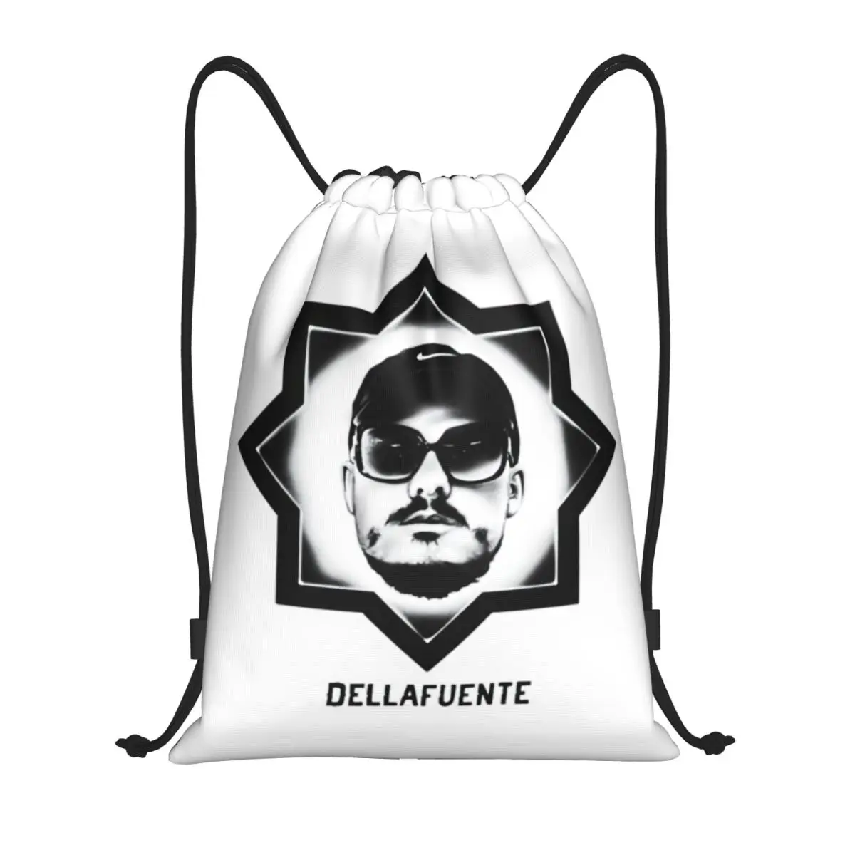 Dellafuente Drawstring Backpack Women Men Gym Sport Sackpack Portable Spanish Rapper Training Bag Sack