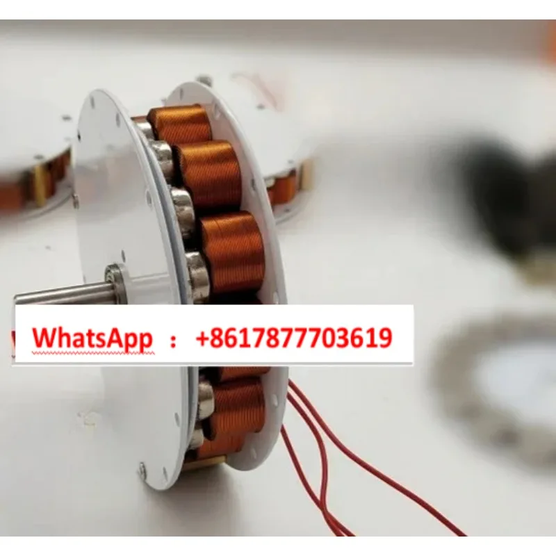 Micro disc type with iron core generator, strong magnetic, multi-pole, low speed, high power generation