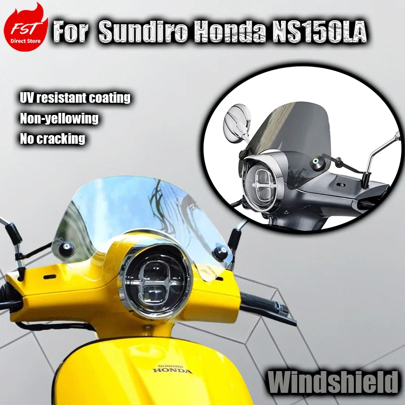 

For Sundiro Honda NS150LA front windshield modification blacked-out racing windshield accessories
