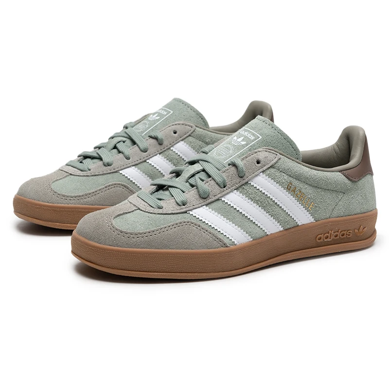 Adidas Originals Gazelle Indoor Men's Casual Shoes Retro Low-Top Sneakers Lightweight Breathable Casual Shoes Ji3526