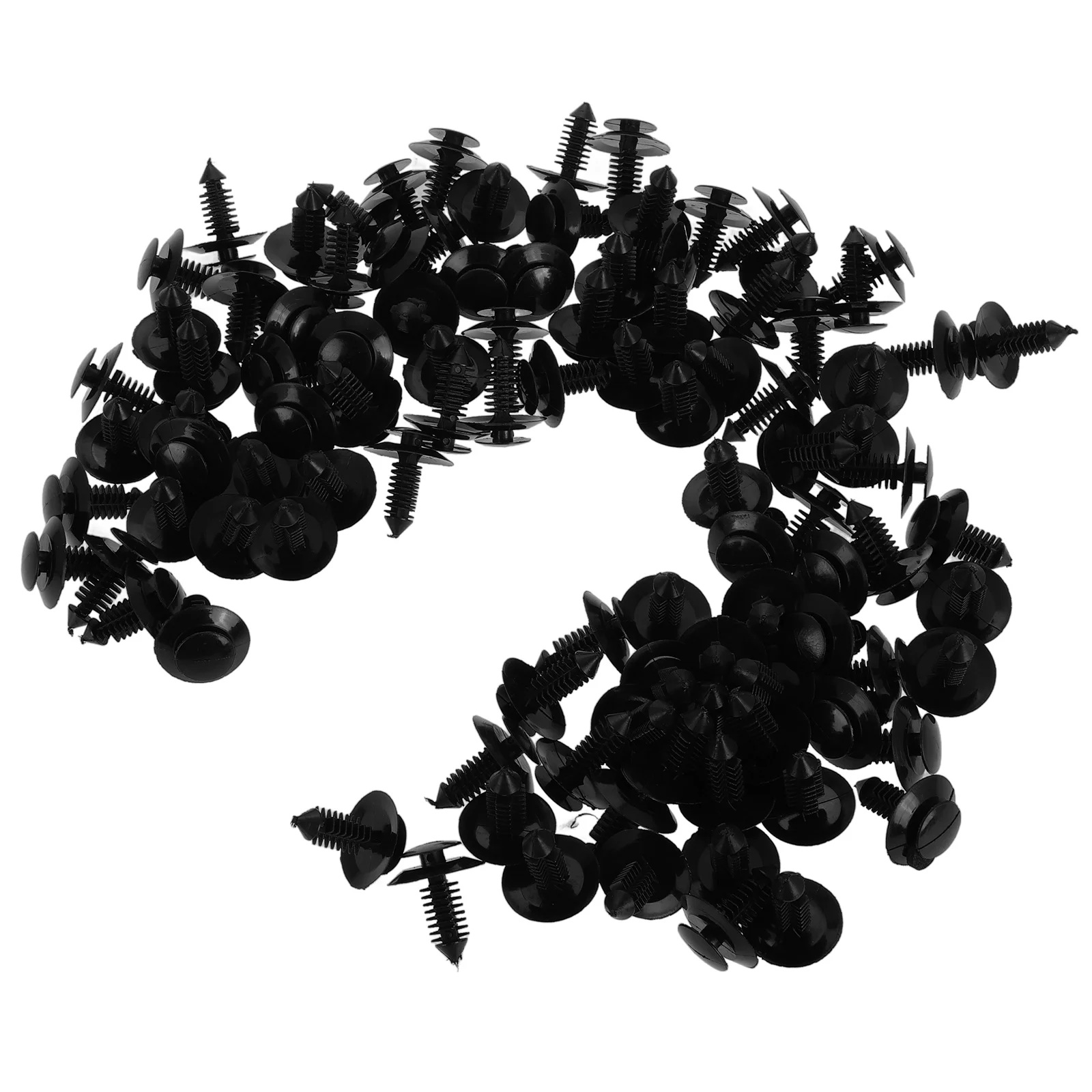 

100 Pcs Car Door Panel Clip Black Nylon ABS Fastener Trim Bumper Clips for Easy Installation Auto Parts