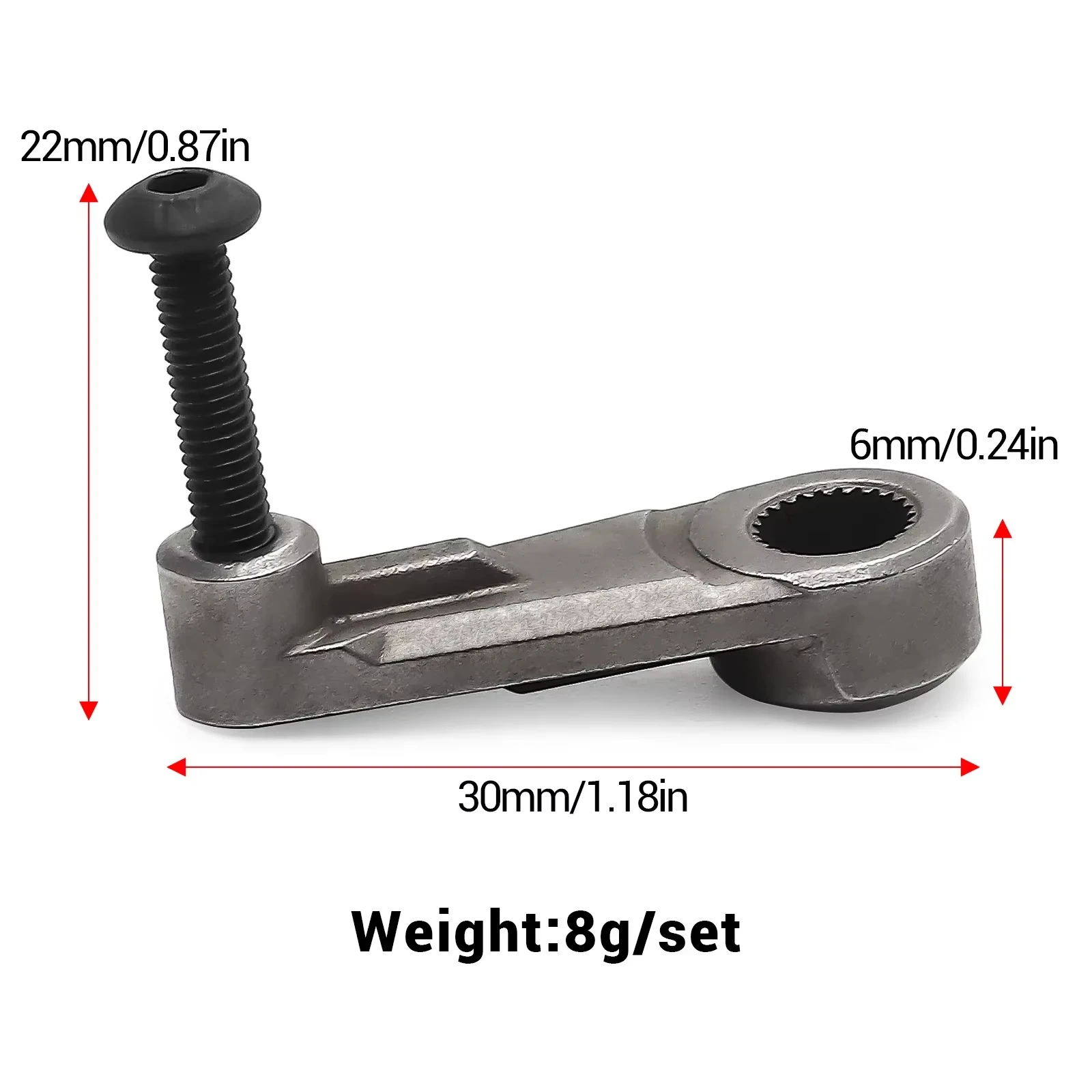 Traxxas #8247X Metal Servo Horn, Heavy-Duty Steering Arm for TRX4 TRX6 T4 T6 RC Rock Crawling Upgrade Parts