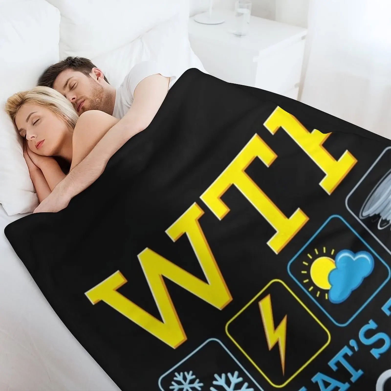 WTF ما هو توقعات الأرصاد الجوية الطقس البلوز 7 رمي بطانية محشوة أريكة لحاف المعزي البطانيات