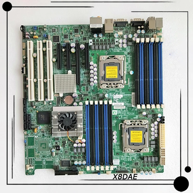 For Supermicro Dual 1366-pin LGA Sockets Server Workstation Motherboard Can Be Connected To Independent Display X8DAE