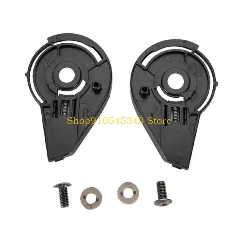 

U2JA 1 Pair Helmets Visors Base Plate with Screw Motorcycle Helmets Face Visors Base for SOMAN 965 PA901 Easy Installation