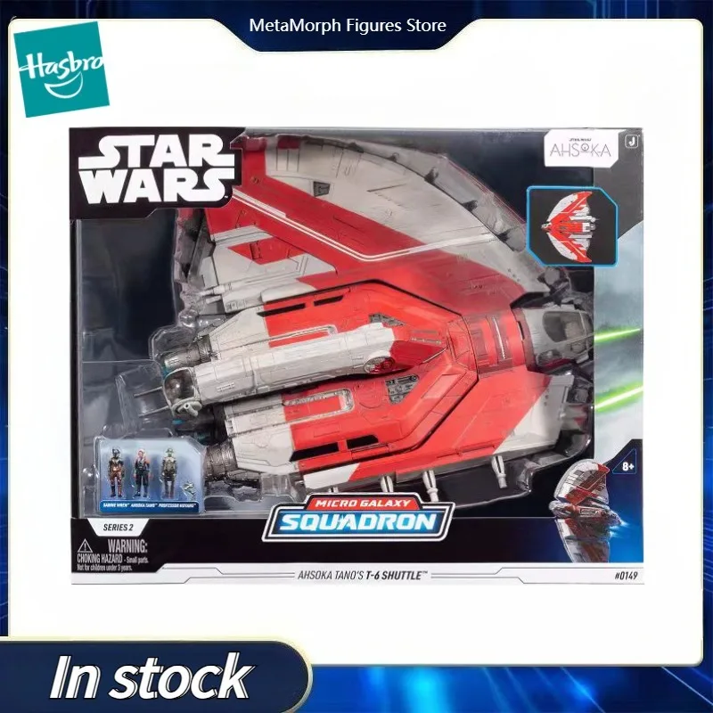 Figura de acción original de Hasbro Star Wars MICRO GALAXY SQUADRON AHSOKA TANO'S T-6 SHUTTLE, modelo de colección
