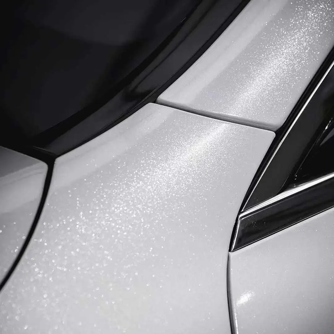 سوبر الماس الأبيض لمعان سيارة التفاف الفينيل PET سيارة فيلم ل كامل سيارة قسط التفاف فيلم فقاعات لاصقة ذاتية شارات السيارات الحرة #2