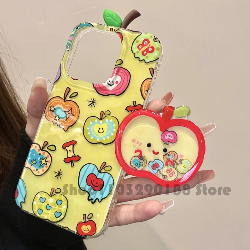 الكورية لطيف الكرتون الرمال المتحركة أبل قوس قبضة الهاتف Tok Griptok حامل الدائري آيفون 17 16 حامل حامل دعم فتاة هدية