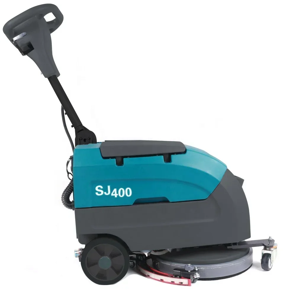 Floor Scrubber SJ400 Mini Floor Sweeper with 35L Dirty Water Tank