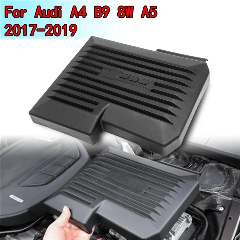 For Audi A4 B9 8W A5 2017-2019 Car Engine Dust Cover Hood Decorative Computer Board Trim Electronic Control Unit Protection Cap