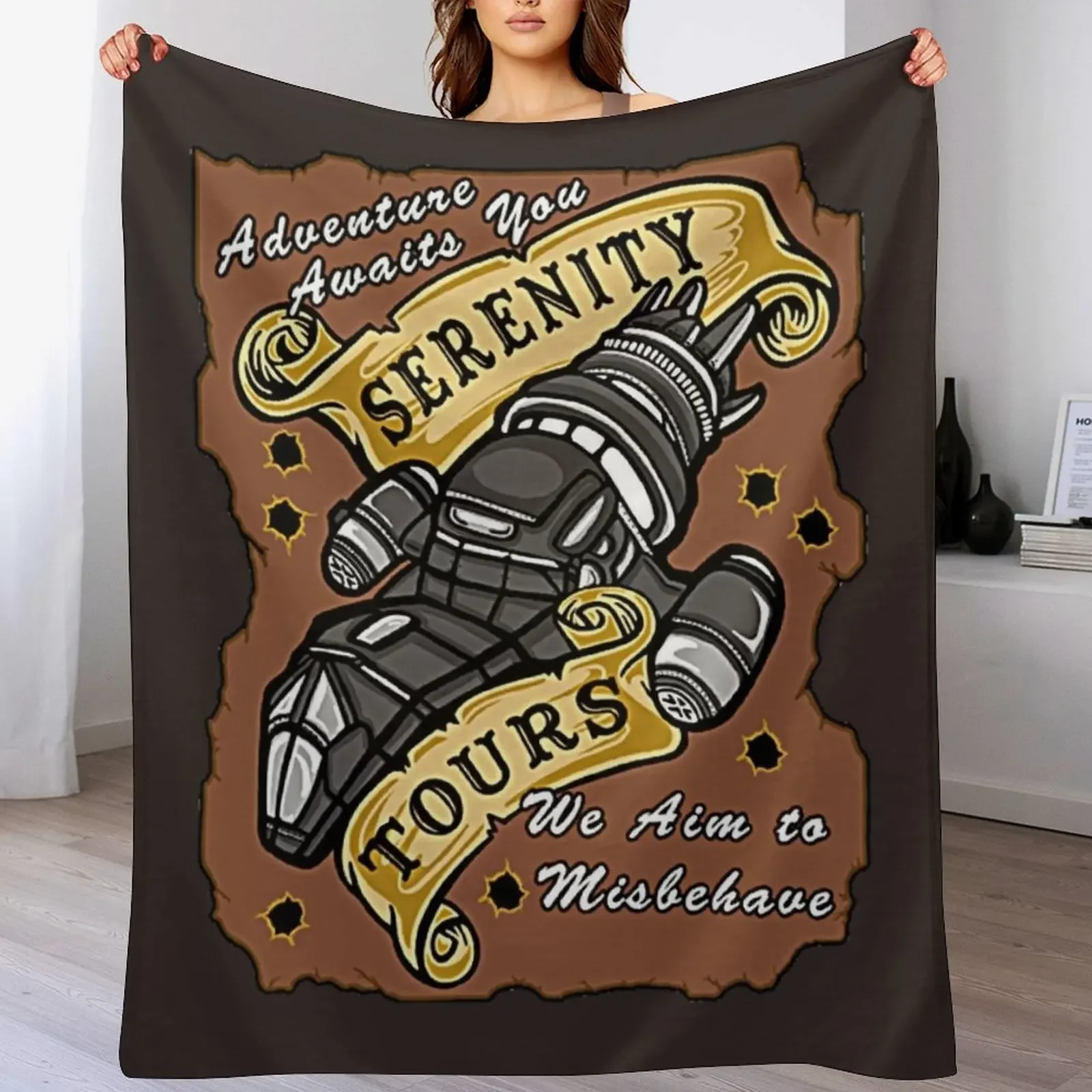 

Serenity Tours Throw Blanket Vintage valentine gift ideas Luxury St Hairys Blankets