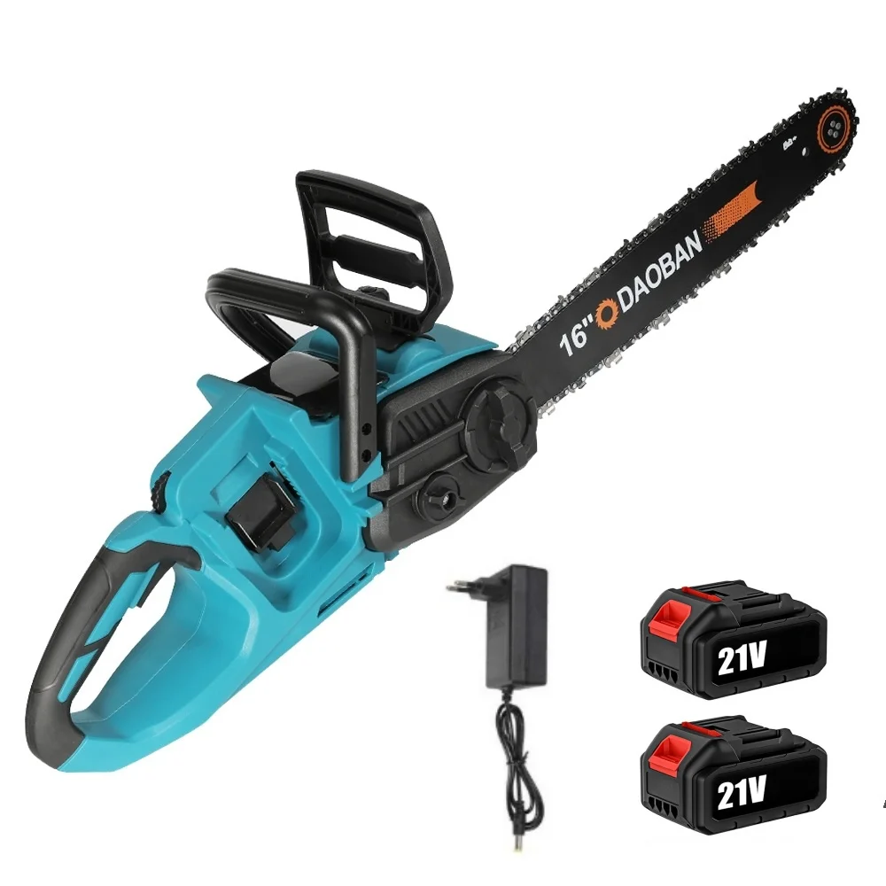 Motosega elettrica portatile senza fili da 3500 W, con motore a spazzole, lama da 16 pollici, sistema di lubrificazione automatico, compatibile con batterie Makita.