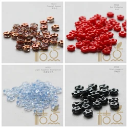 DIY Supply-20 Pieces Czech Pressed Glass Flower Spacer Beads - Varies Colors 5mm (953)