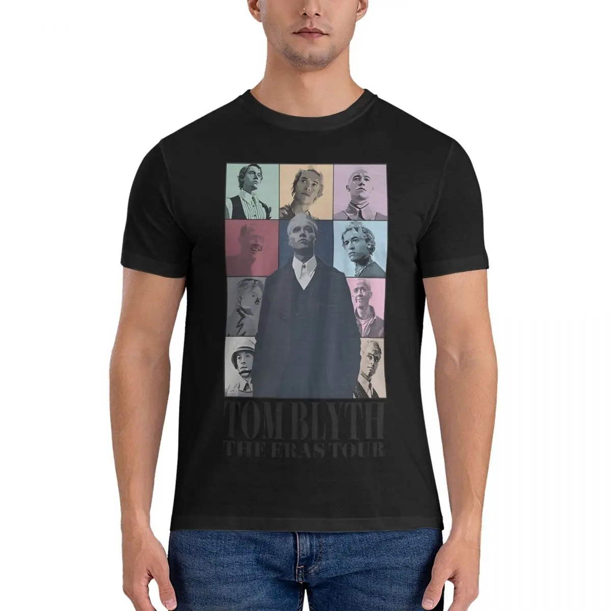 Men T-Shirts Tom Blyth As Coriolanus Snow The Eras Tour Unique 100% Cotton Tee Shirt Short Sleeve The Hunger Games T Shirt Crew