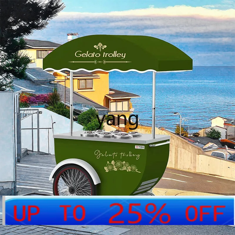 

LH Outdoor Mobile Ice Cream Food Truck Wrought Iron Food Truck Snack Shopping Mall Display Movable