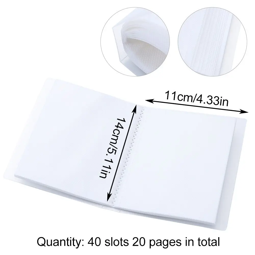 40 スロットオーガナイザーノートブックホルダーネイルステッカーブックアルバムデカール大サイズステッカー収集用