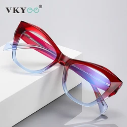 VICKY New Butterfly Reading Glasses Personalised Design Women's Glasses Customised Prescription Anti-Blue Light Glasses 2197
