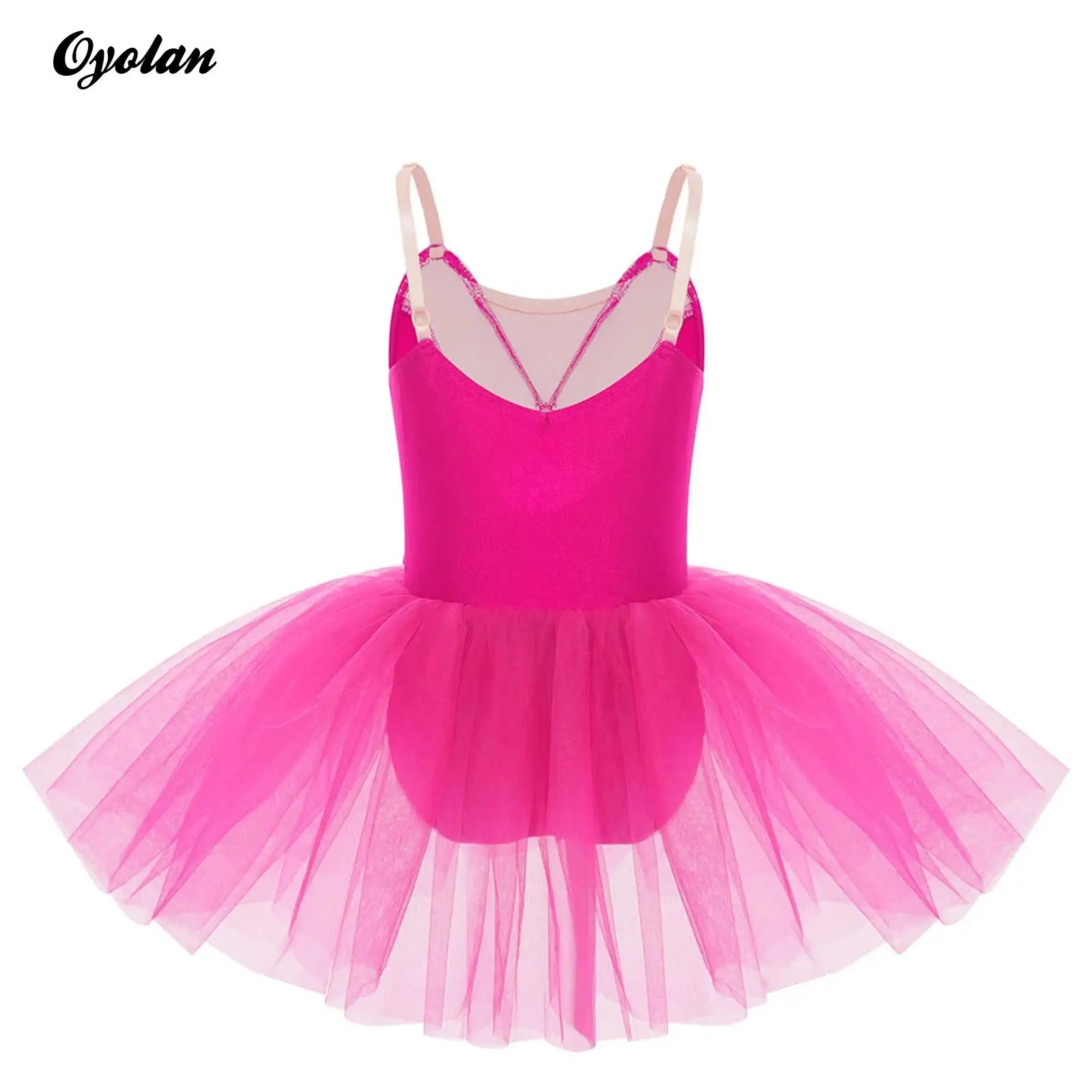 

Kids Girls Front Lace Princess Ballerina Tutu Skirt Swan Dress Gymnastics Ballet Modern Dance Performance Costume Dancewear