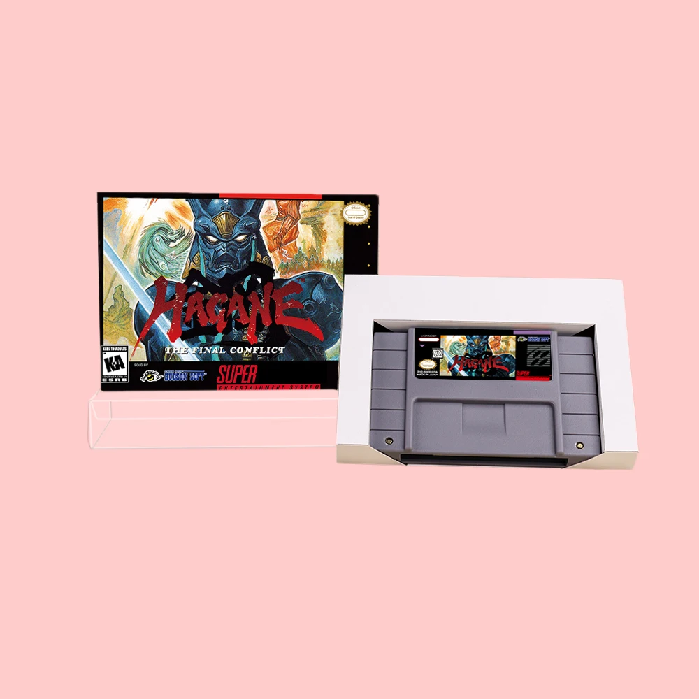 Hagane - The Final Conflict Action Game Cartridge with Retial Box For SNES 16bit NTSC PAL Video Game Consoles