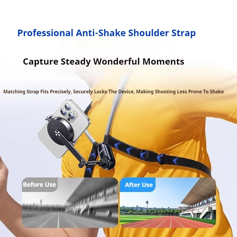 UGREEN Neck-Worn Mobile Phone Holder For Video Recording Vlog Selfie Hands-free Phone Neck Holder Chest Mount For iPhone Android