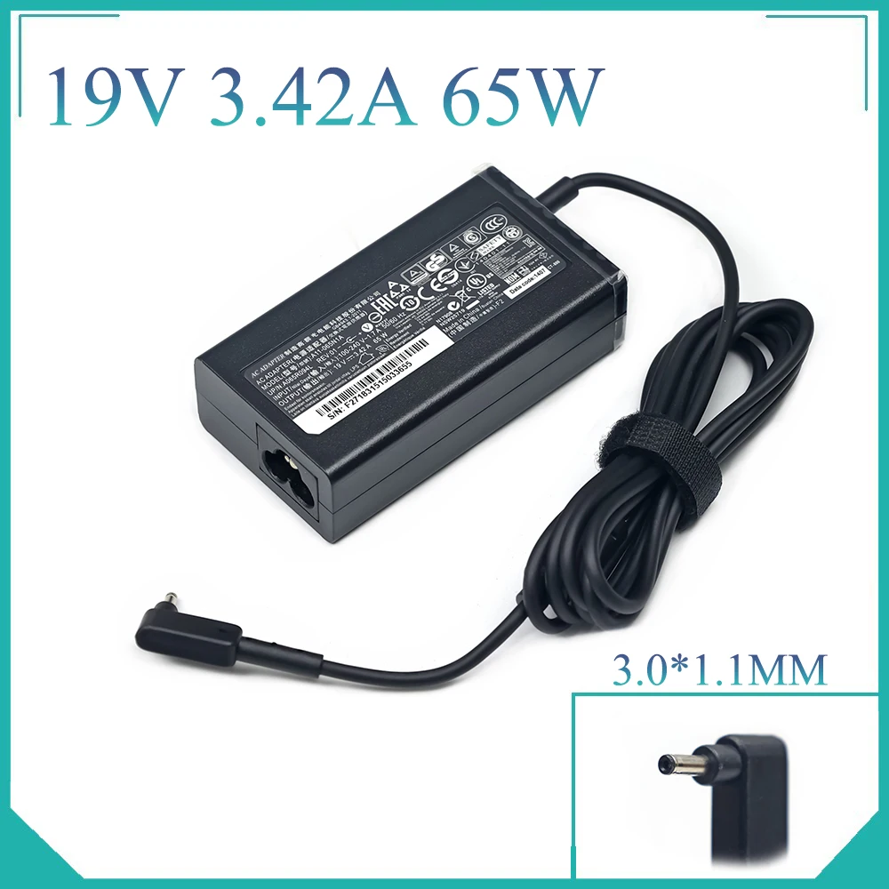 

19V 3.42A 65W 3.0*1.1mm Laptop AC Power Adapter Charger For ACER Aspire S3 S5 S7 New P3 Iconia C740 C720 Tab W500 W700 C740 C910