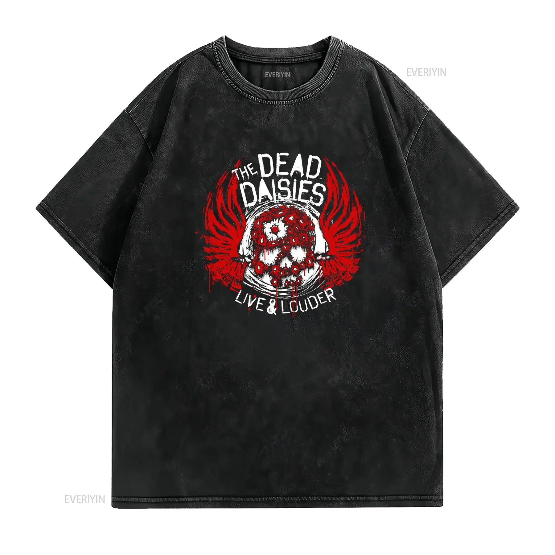 New The Dead Daisies Vintage T Shirt  Black All Size AC108 vintage Washed homme Soft Casual Versatile Top For Everyday Wear