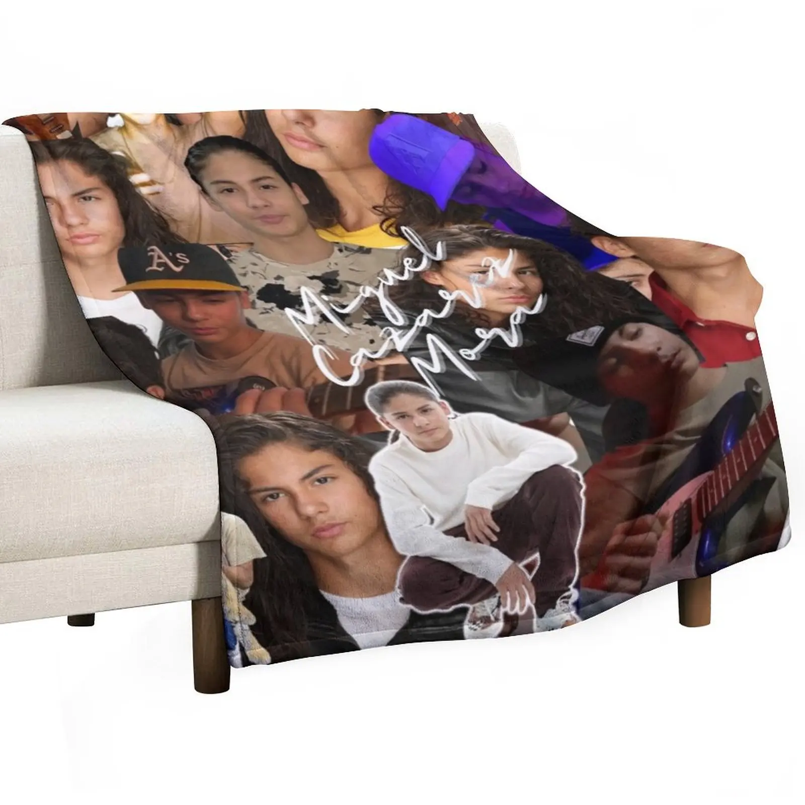 

Miguel Cazarez Mora Seamless Collage with Signature - 2 Throw Blanket Shaggy Luxury Throw Blankets For Baby Blankets